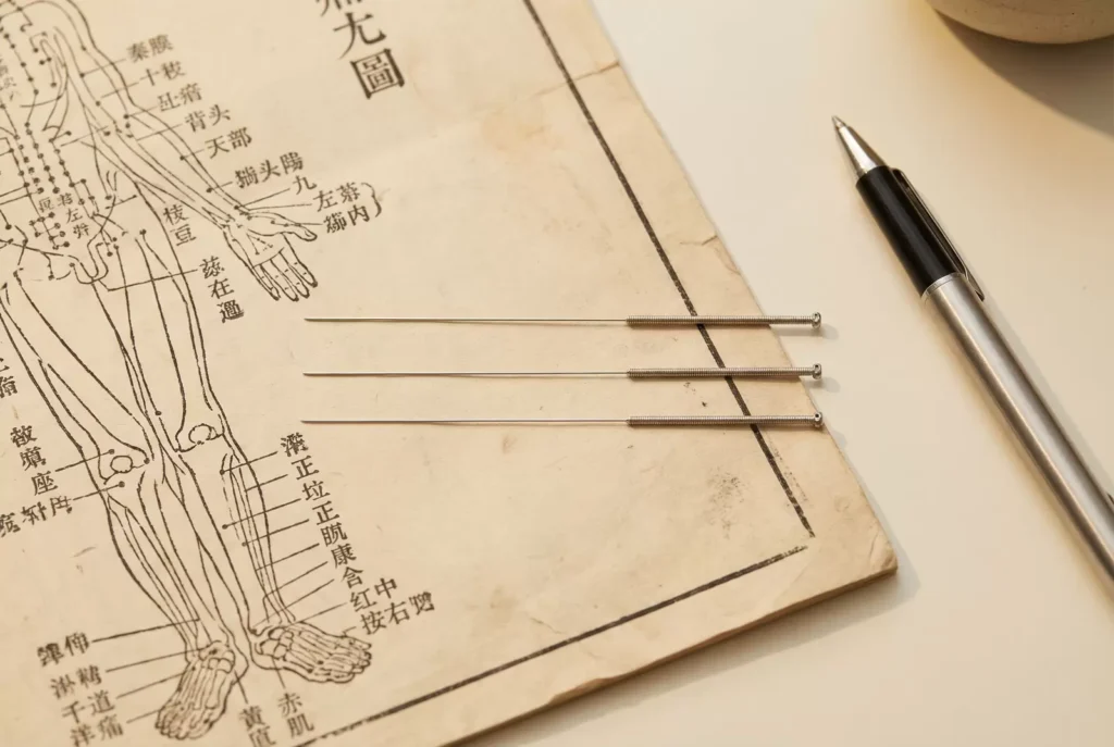 Mannequin d'acupuncture